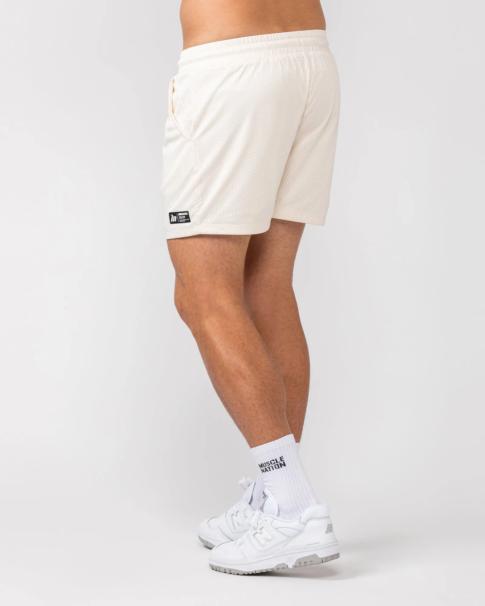 Lay Up 3.5" Shorts - Travertine sold by Muscle Nation product image thumbnail 4