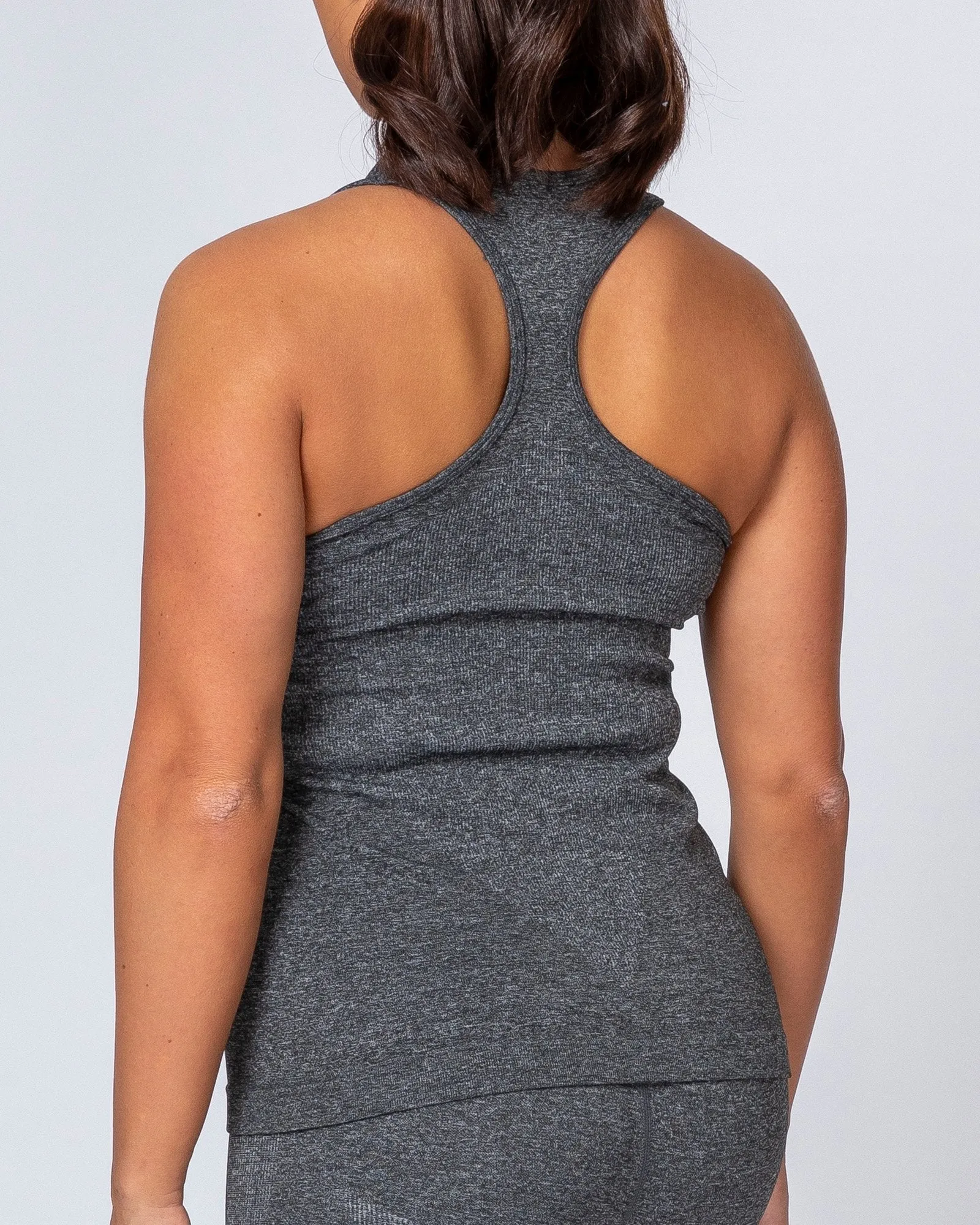 Comfort Seamless Tank - Charcoal Marl sold by Muscle Nation product image thumbnail 4