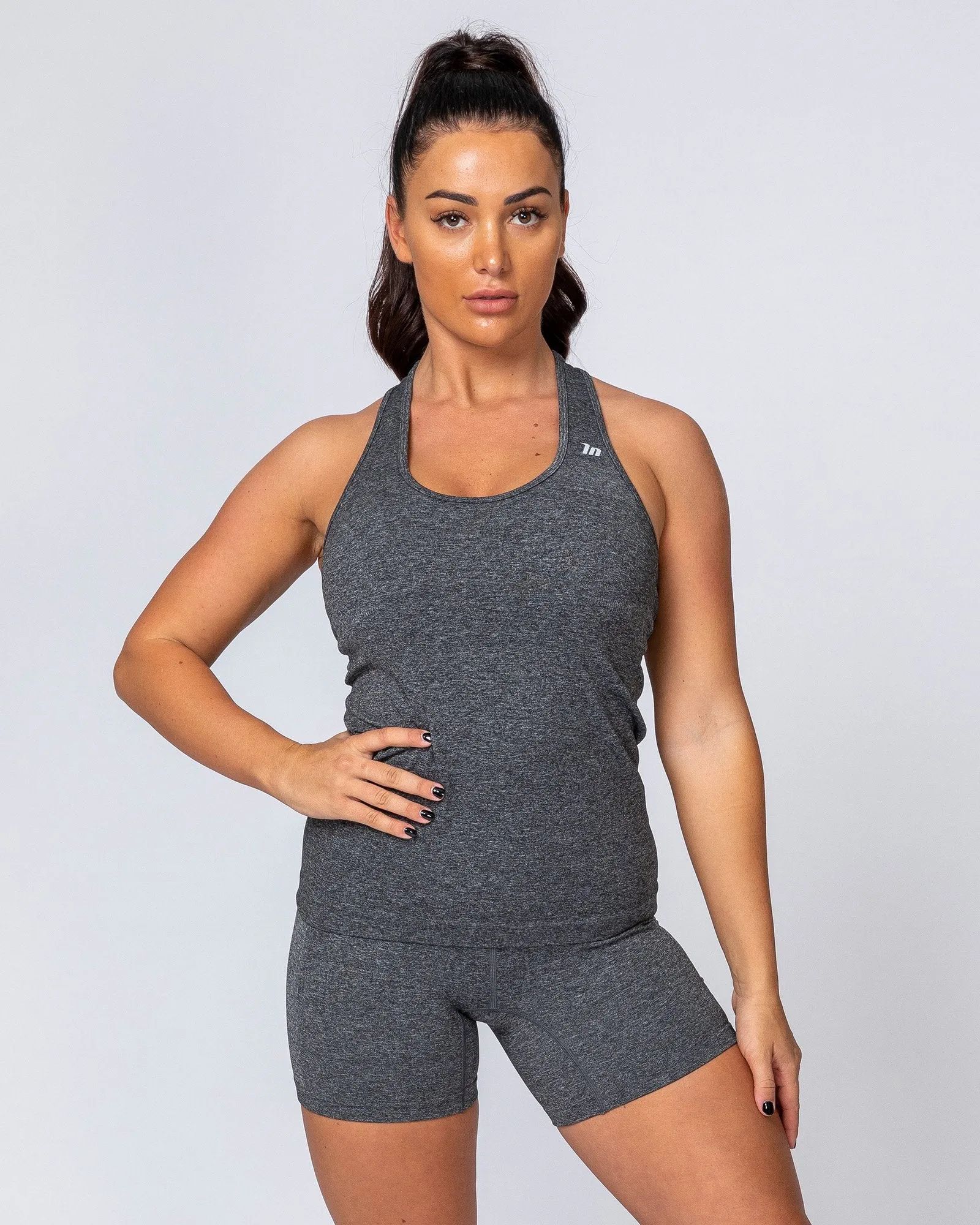 Comfort Seamless Tank - Charcoal Marl sold by Muscle Nation product image thumbnail 2