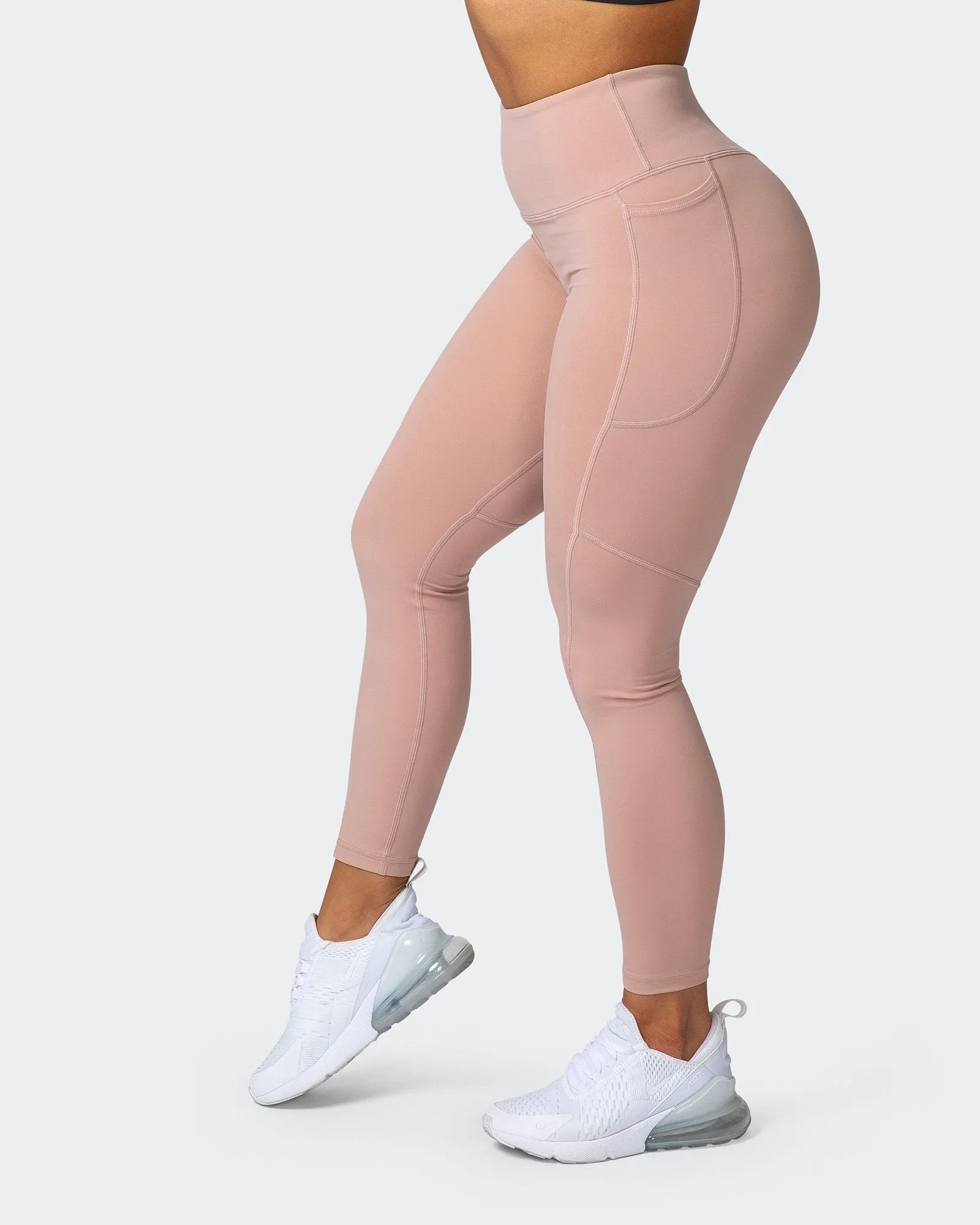 Superior Squat Pocket Ankle Length Leggings - Mahogany Rose sold by Muscle Nation product image thumbnail 5