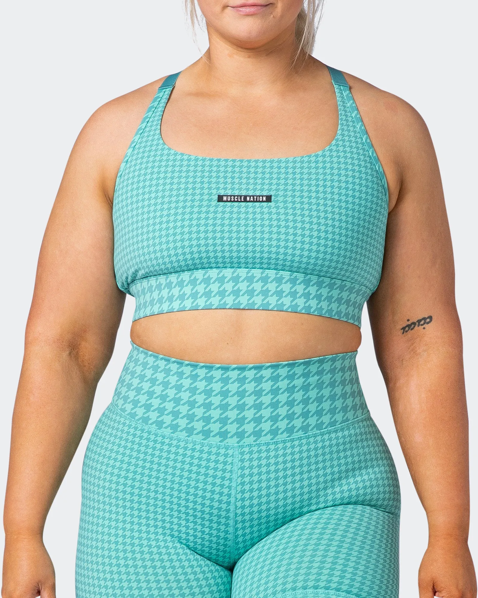 Condition Bra - Cascade Houndstooth Print sold by Muscle Nation product image thumbnail 2
