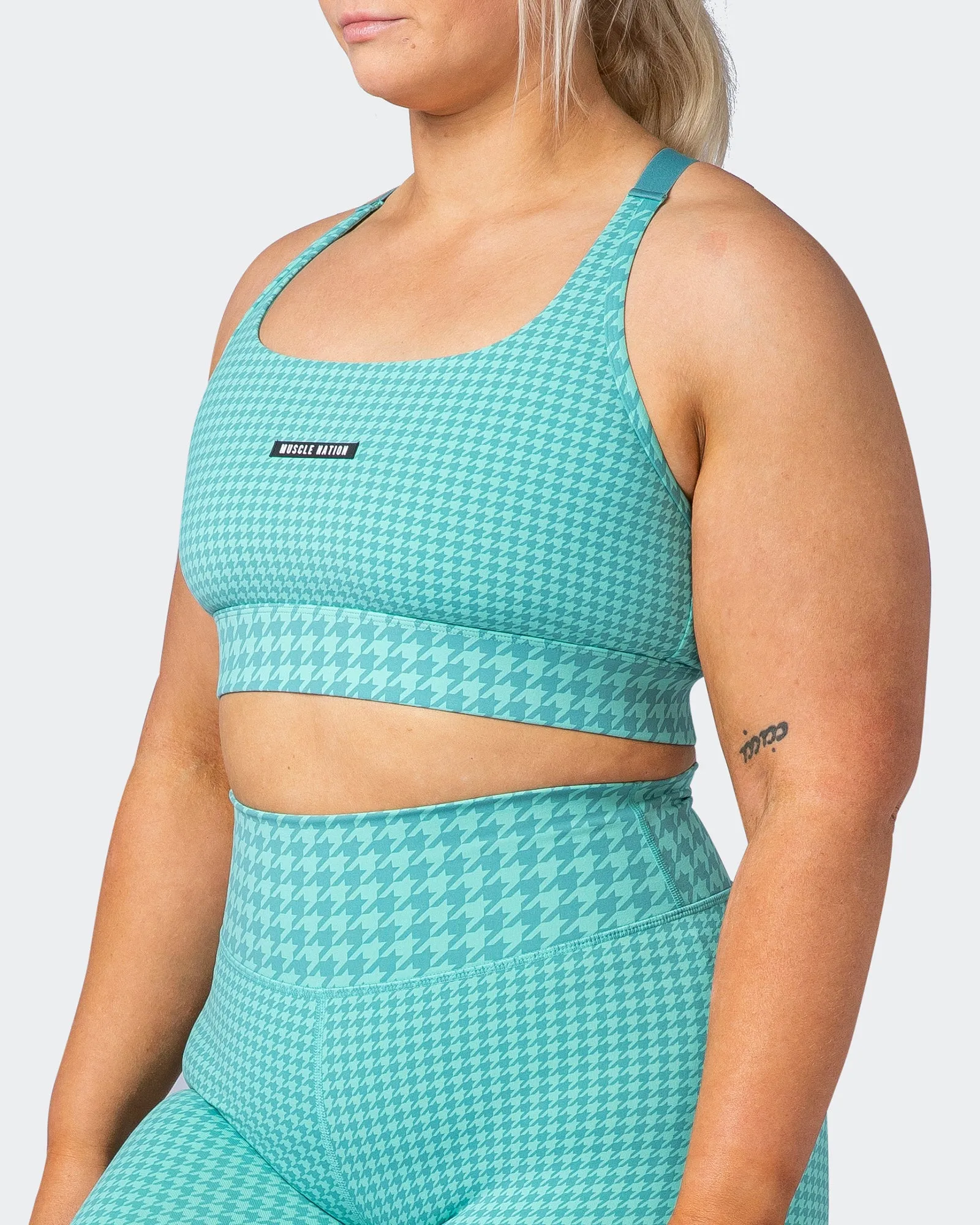 Condition Bra - Cascade Houndstooth Print sold by Muscle Nation product image thumbnail 3