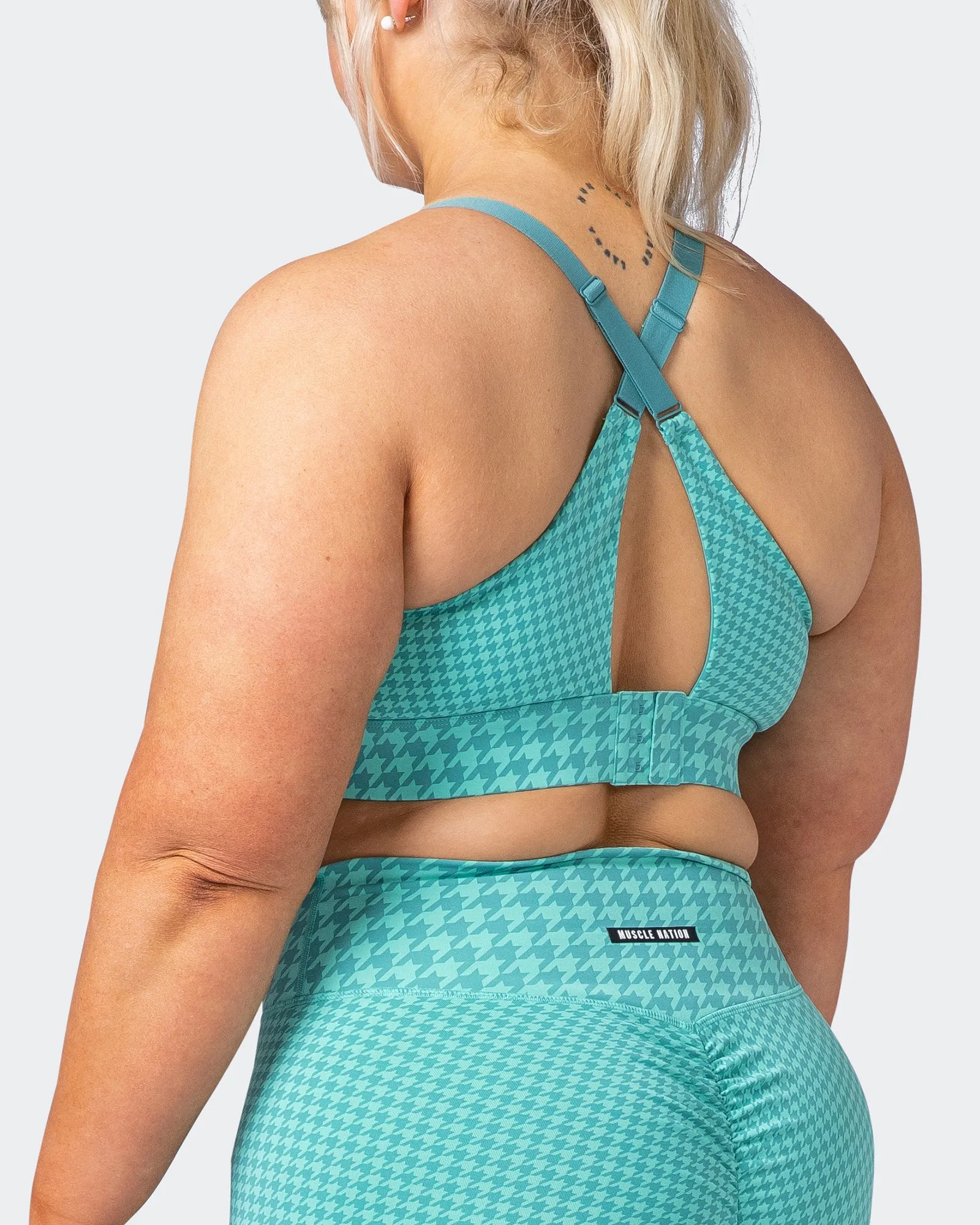 Condition Bra - Cascade Houndstooth Print sold by Muscle Nation product image thumbnail 4