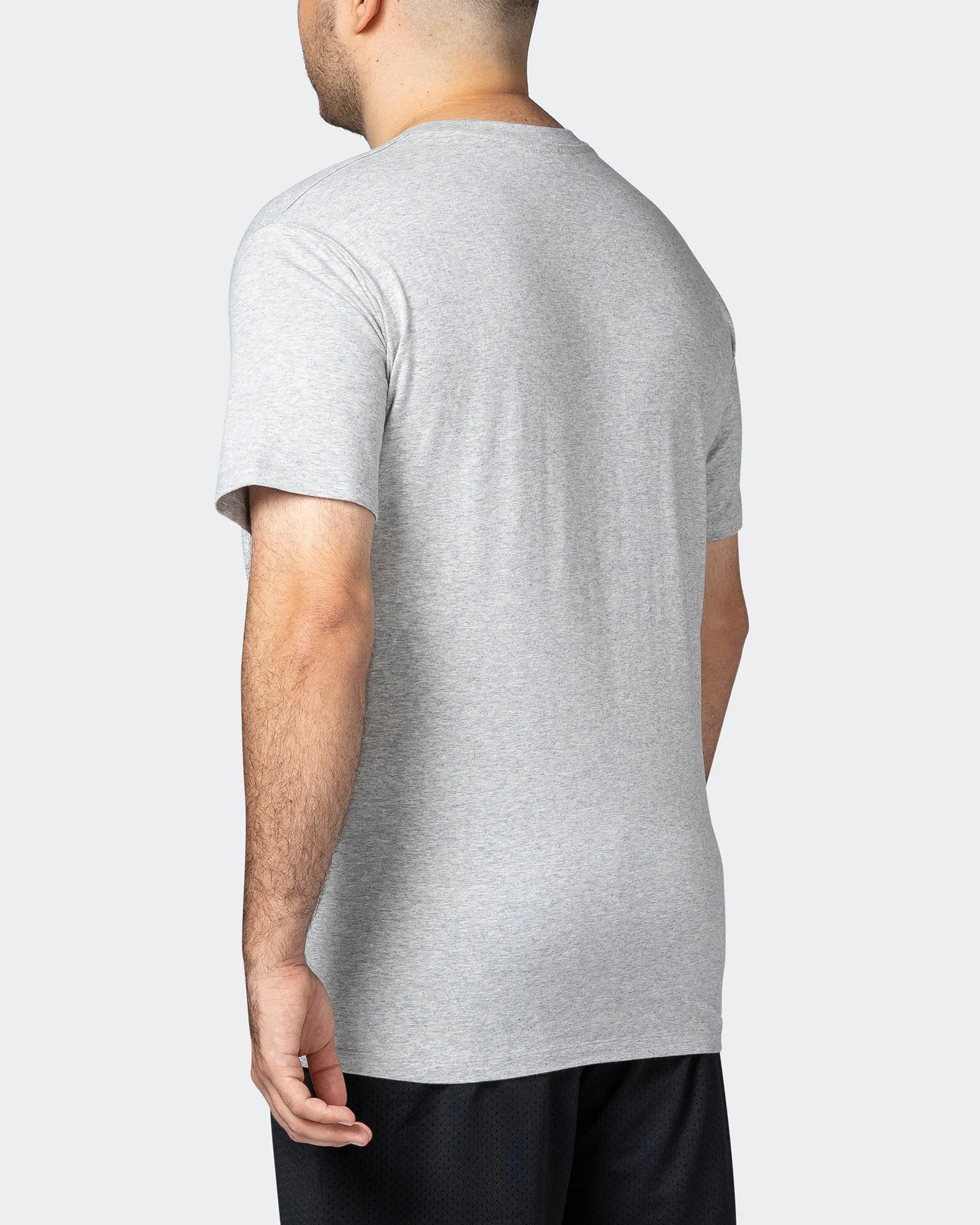 MNation Varsity Tee - Light Grey Marl sold by Muscle Nation product image thumbnail 5