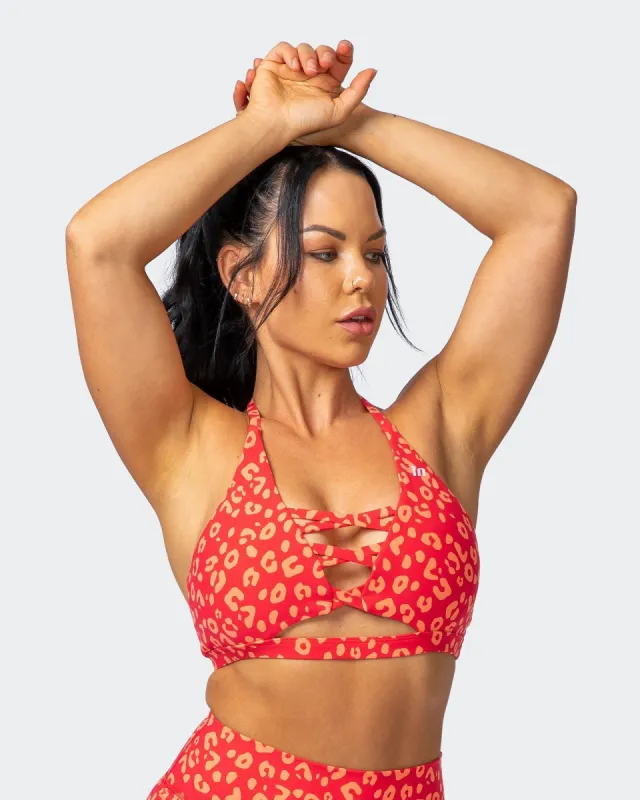 Coastal Bralette - Vibrant Cheetah Print sold by Muscle Nation