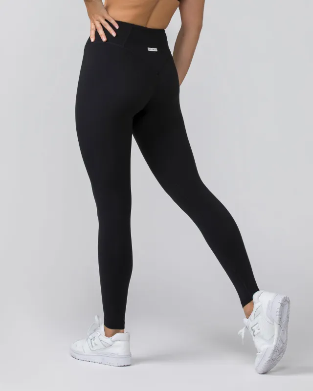 Contour Aura Full Length Leggings - Black sold by Muscle Nation