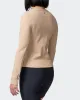 Classic Ribbed Long Sleeve Top - Brown Sugar sold by Muscle Nation