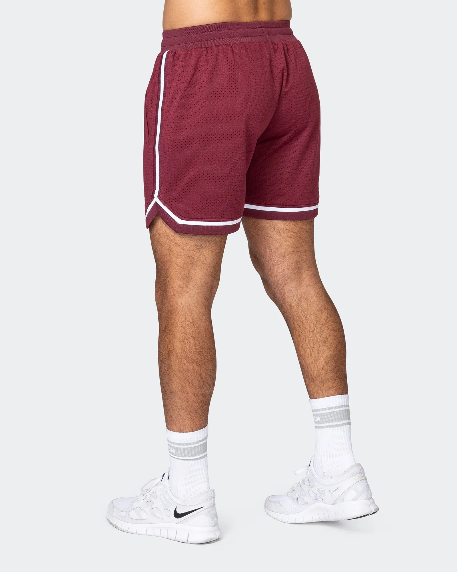 Mens 5" Basketball Shorts - Wine sold by Muscle Nation product image thumbnail 5