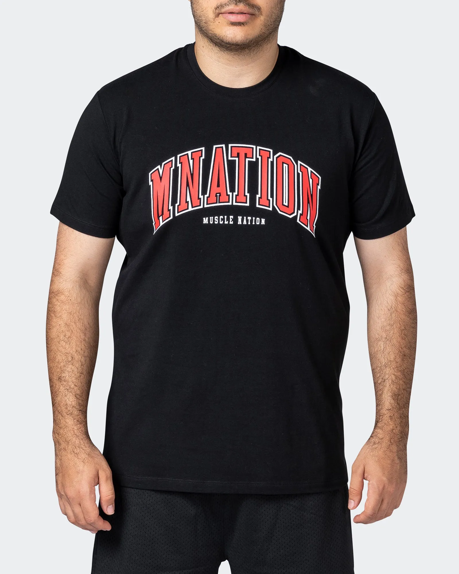 MNation Varsity Tee - Black sold by Muscle Nation product image thumbnail 2