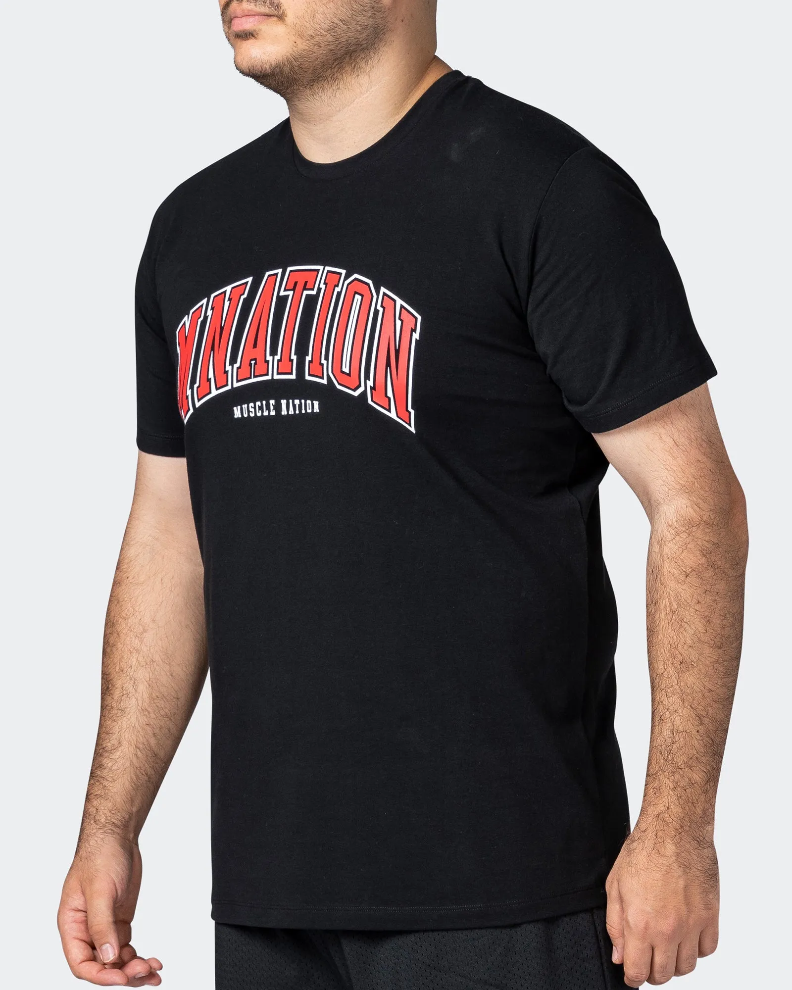 MNation Varsity Tee - Black sold by Muscle Nation product image thumbnail 3