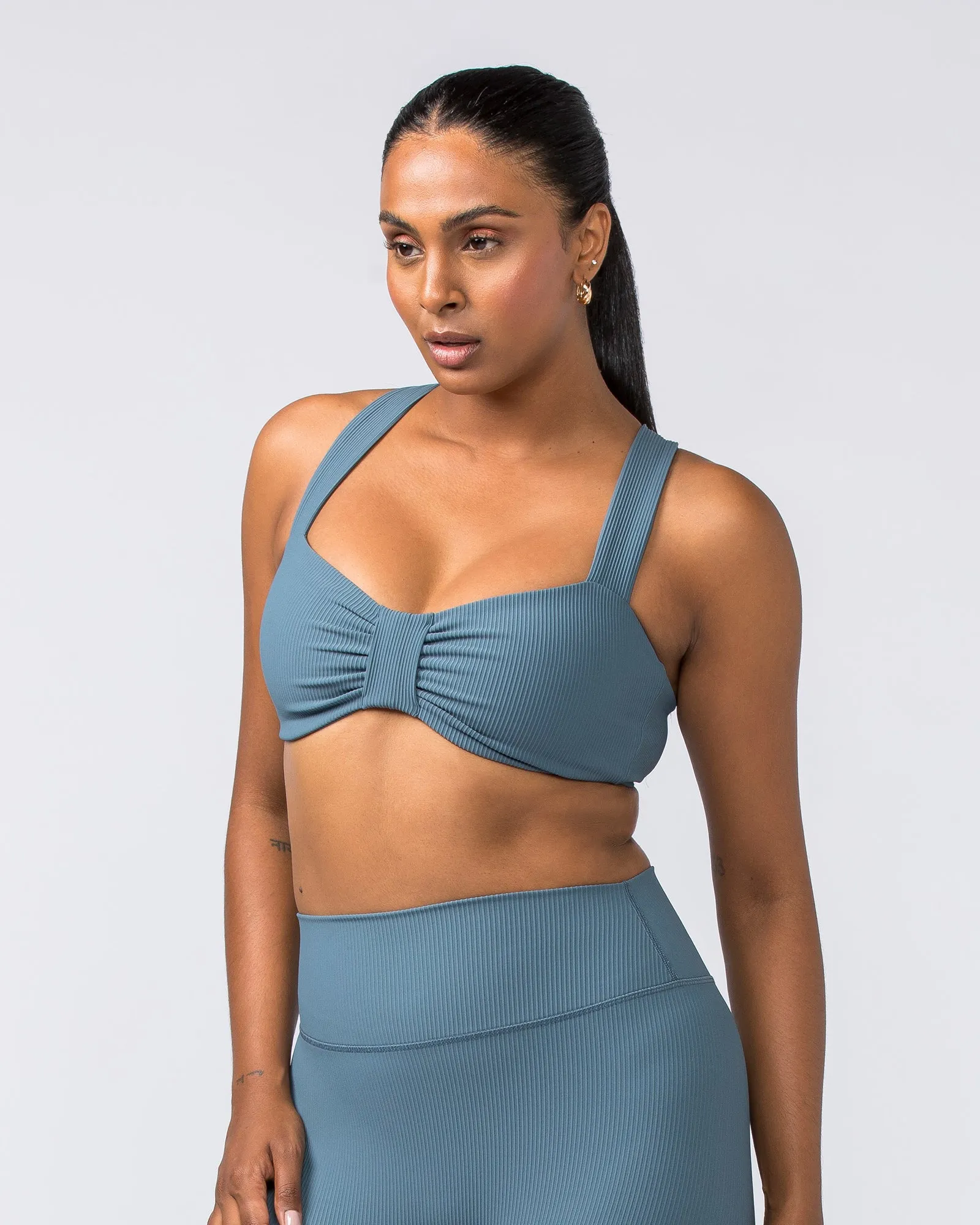 Lush Rib Bralette - Tidepool sold by Muscle Nation product image thumbnail 3