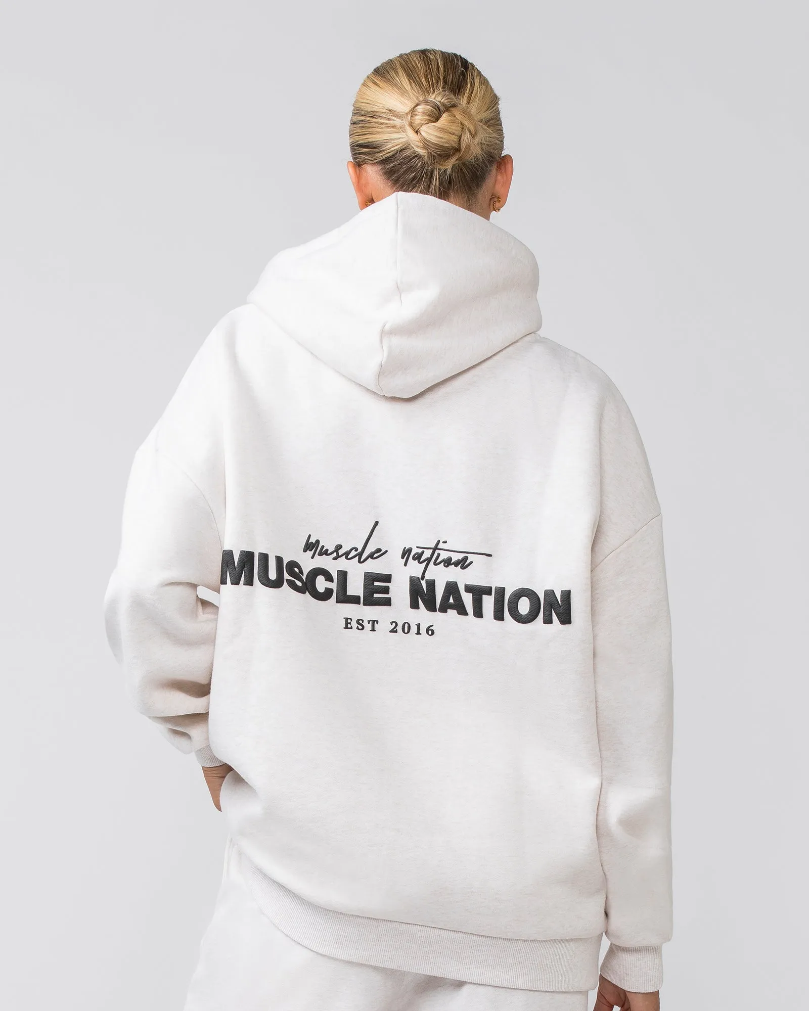 Timeless Oversized Hoodie - Dew Marl sold by Muscle Nation product image thumbnail 5
