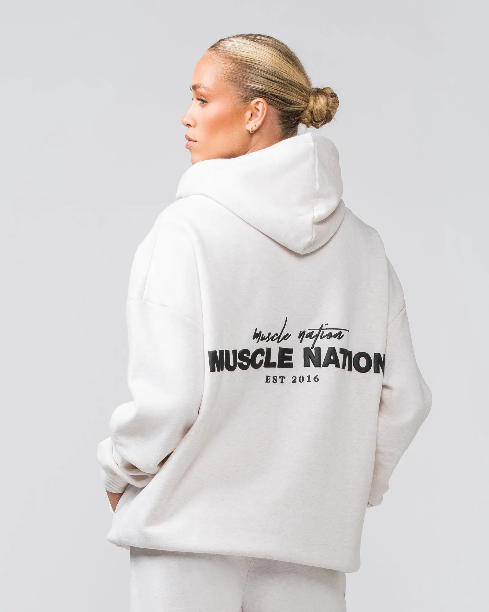 Timeless Oversized Hoodie - Dew Marl sold by Muscle Nation product image thumbnail 2