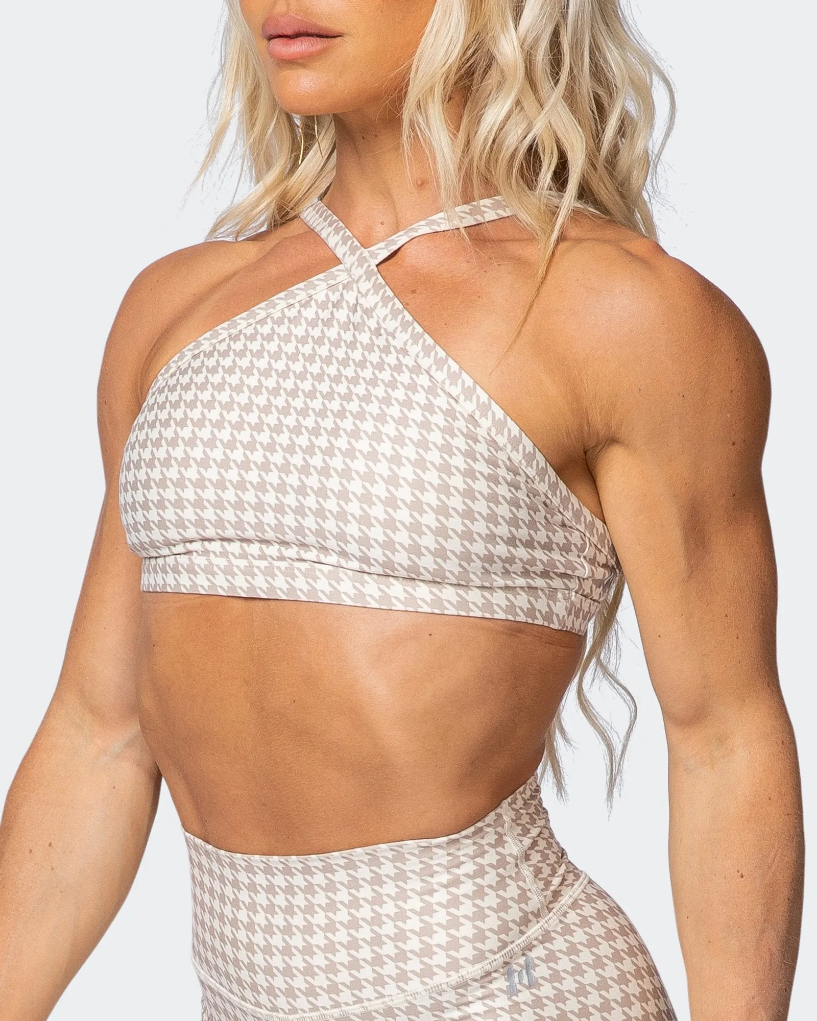 HBxMN Instinct Bralette - Houndstooth Print sold by Muscle Nation product image thumbnail 5