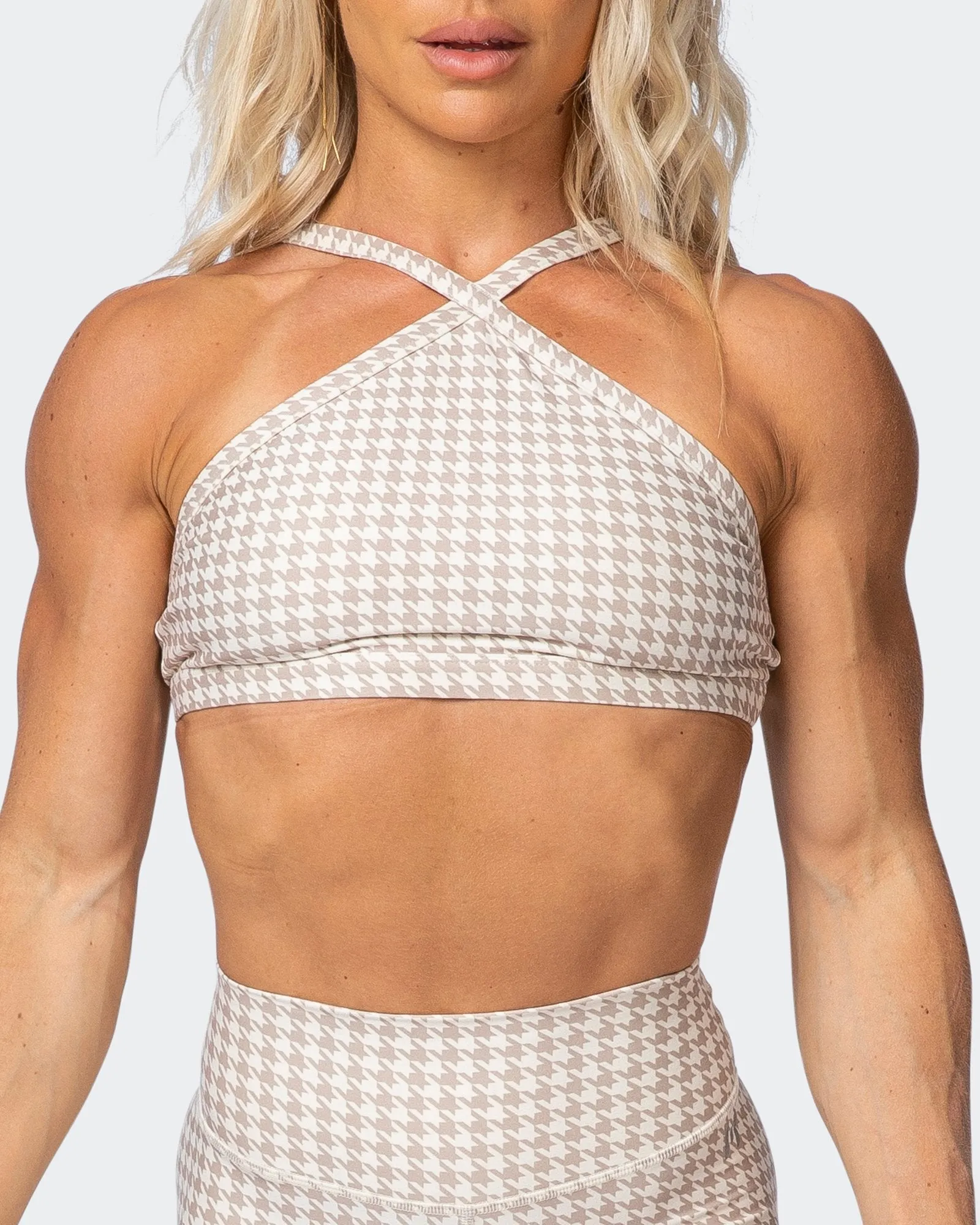 HBxMN Instinct Bralette - Houndstooth Print sold by Muscle Nation product image thumbnail 2
