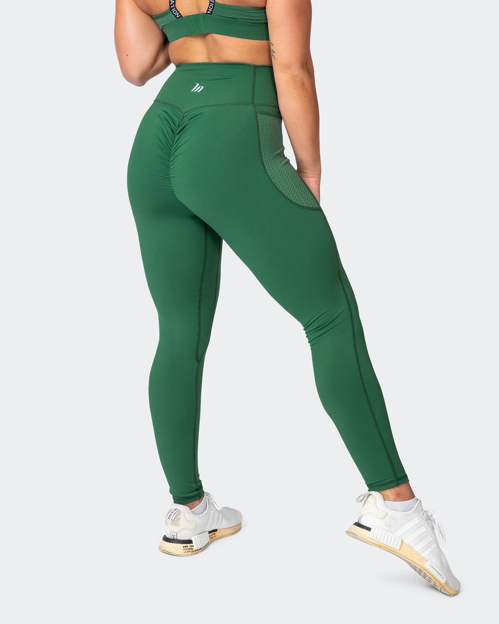 AMRAP Ankle Length Leggings - Fir Green sold by Muscle Nation product image thumbnail 3