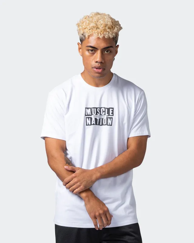 Vigour Tee - White sold by Muscle Nation