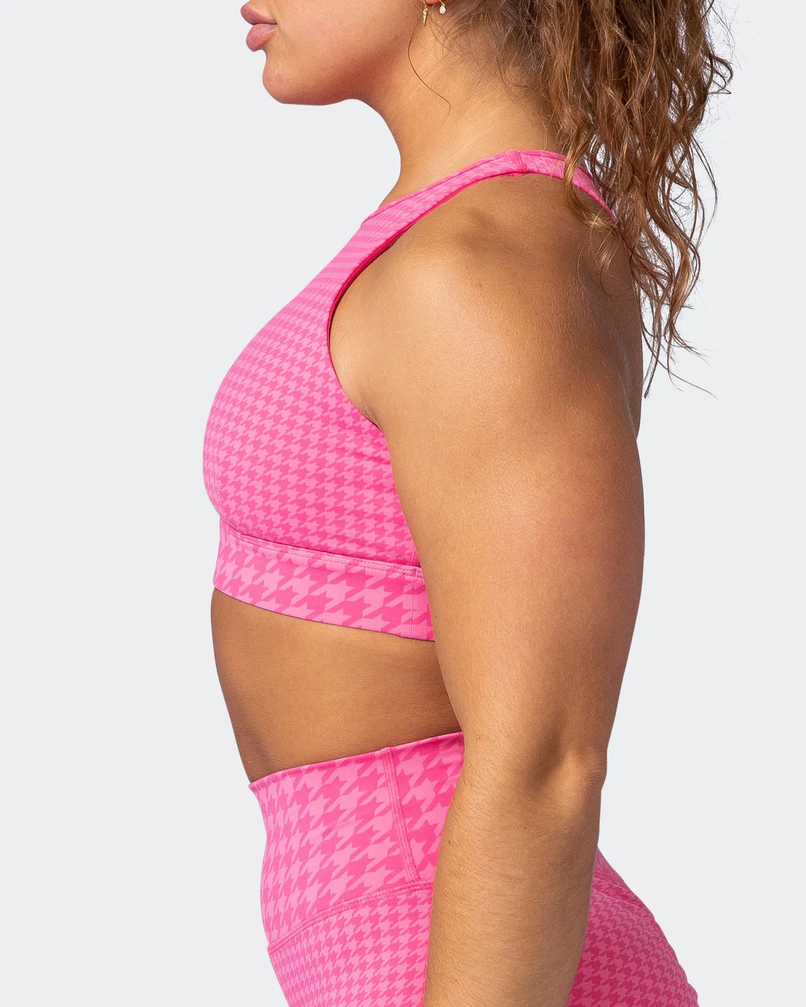 Step Up Bra - Flamingo Houndstooth Print sold by Muscle Nation product image thumbnail 4