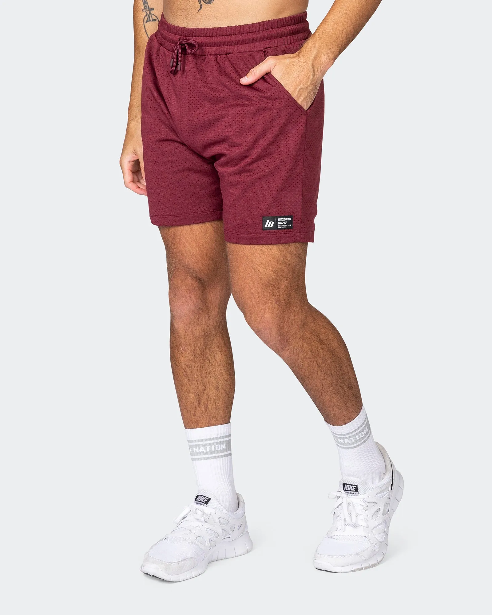 Lay Up 5" Shorts - Wine sold by Muscle Nation