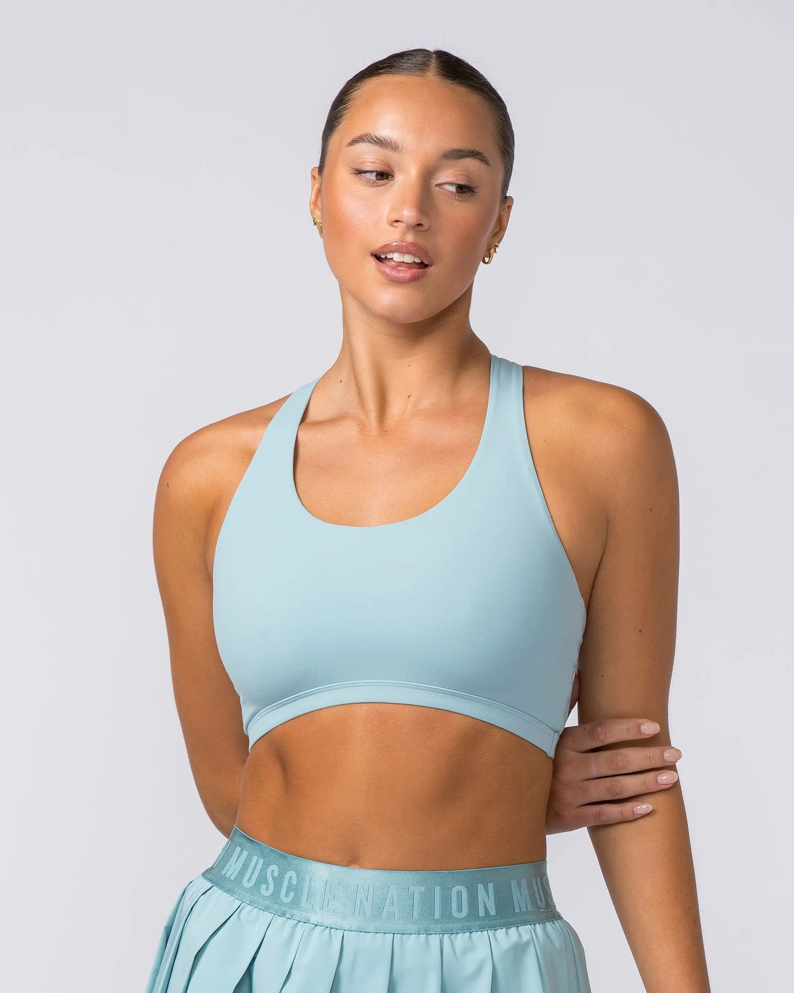 Quinn Bra - Dusk Blue sold by Muscle Nation