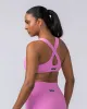 Lush Rib Bralette - Fondant Pink sold by Muscle Nation