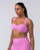 Lush Rib Bralette - Fondant Pink sold by Muscle Nation