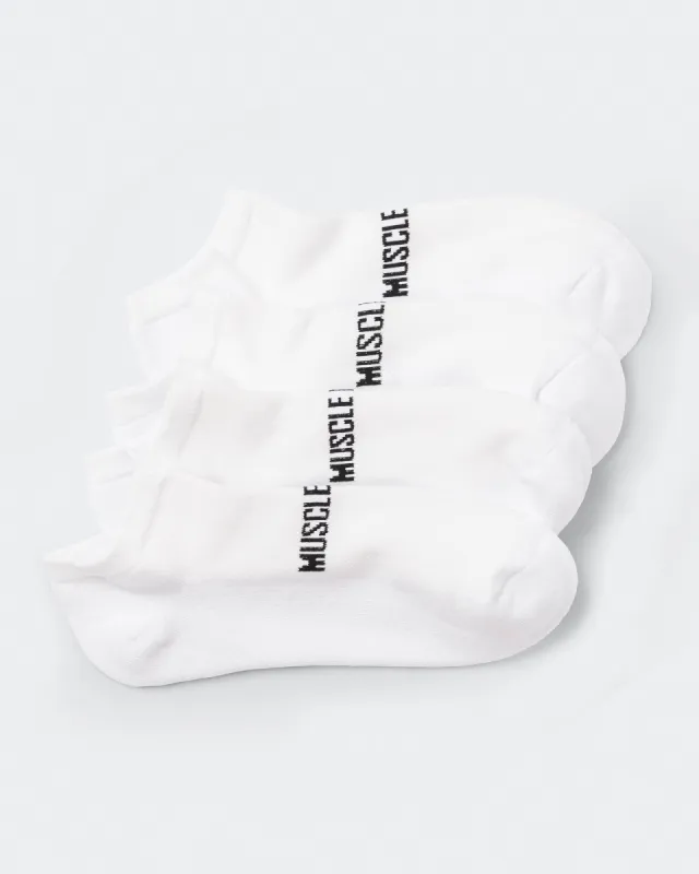 Mens Ankle Socks (x2 Pack) - White sold by Muscle Nation