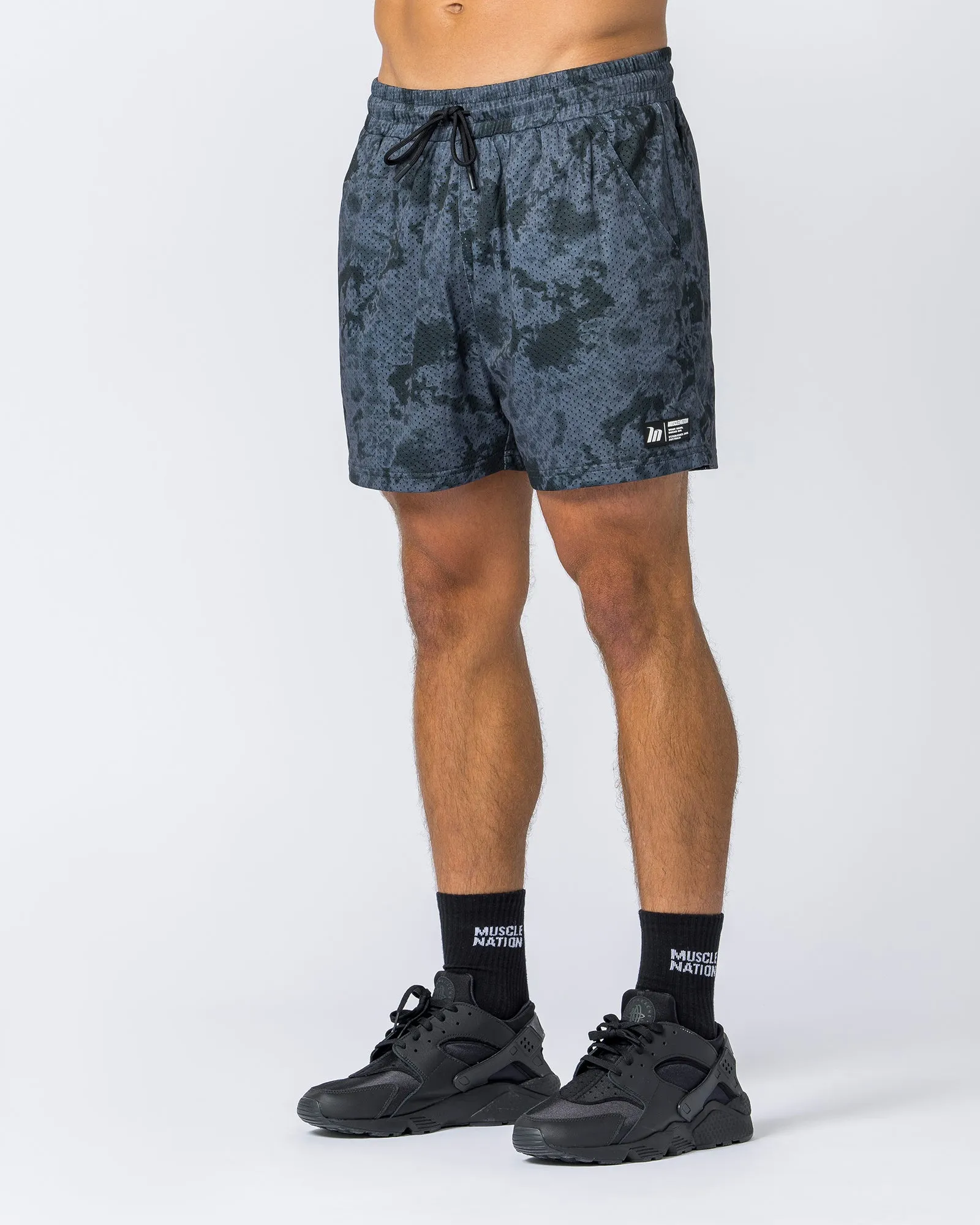 Lay Up 3.5" Shorts - Grey Sky High Print sold by Muscle Nation product image thumbnail 3
