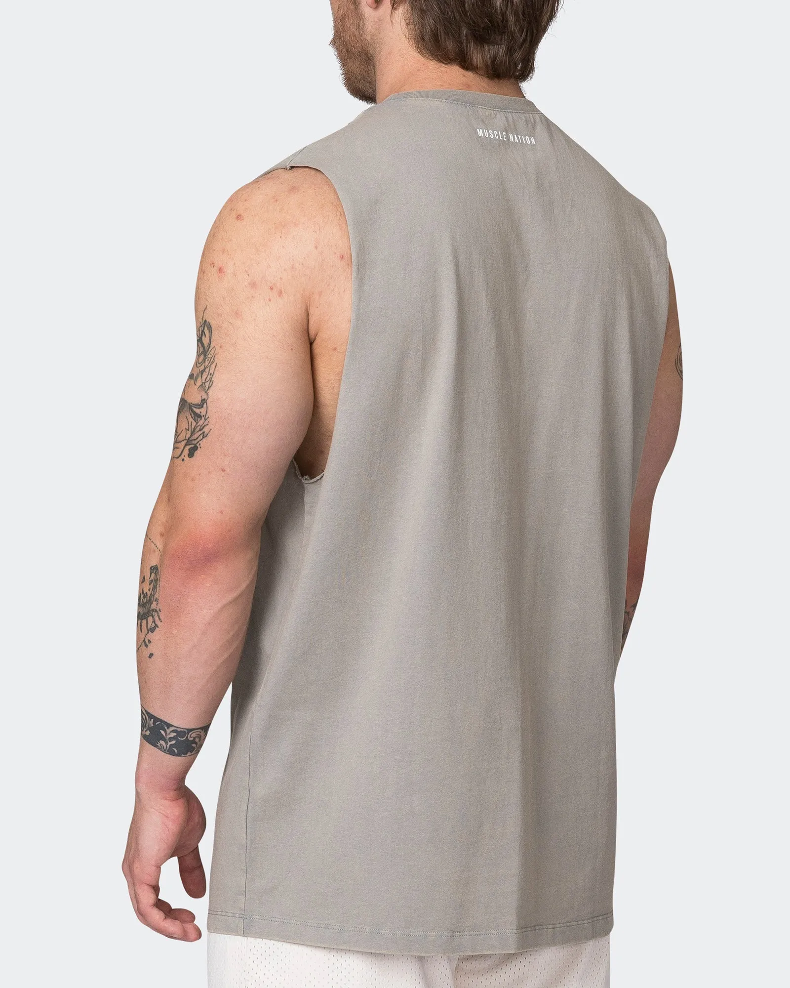MNTN Vintage Tank - Washed Castor Grey sold by Muscle Nation product image thumbnail 4