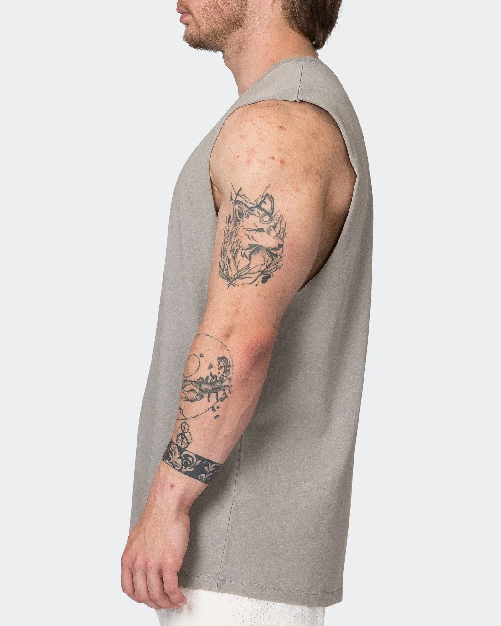 MNTN Vintage Tank - Washed Castor Grey sold by Muscle Nation product image thumbnail 3