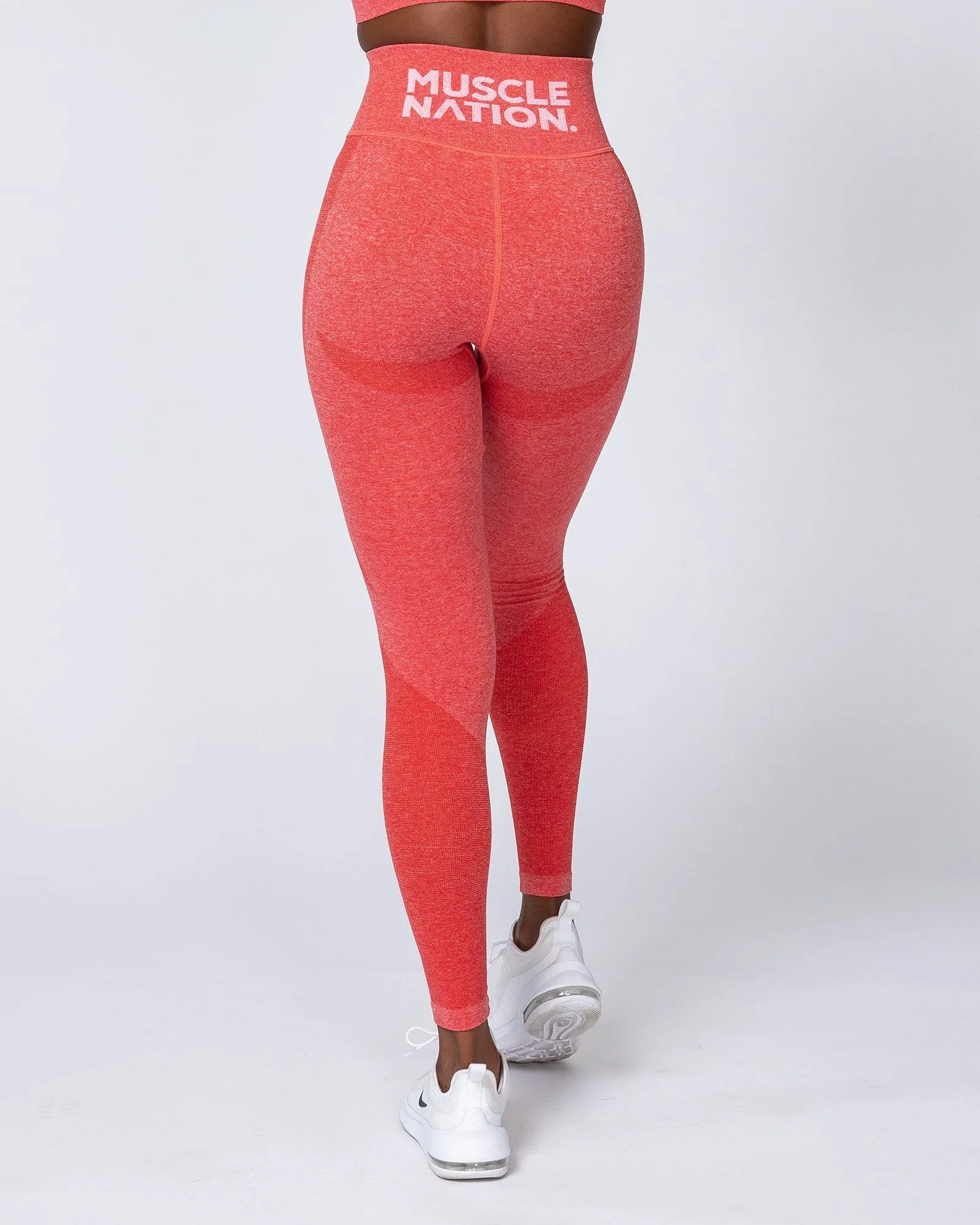 Shape Up Seamless Full Length Leggings - Poppy Marl sold by Muscle Nation