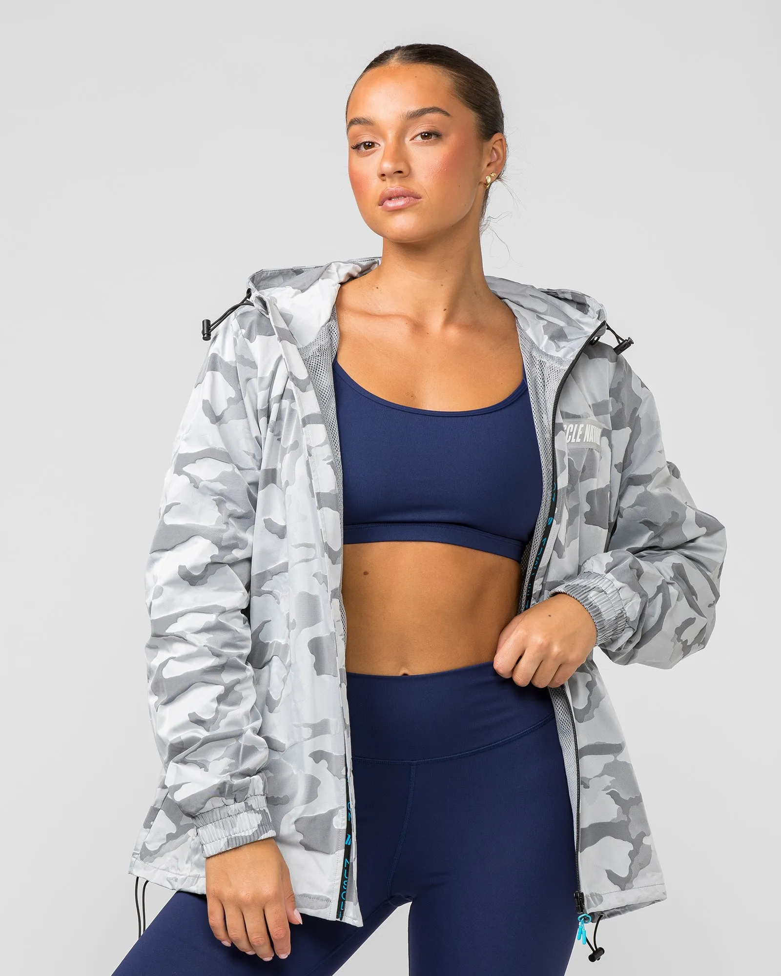 Unisex Tracksuit Jacket - Snow Camo sold by Muscle Nation