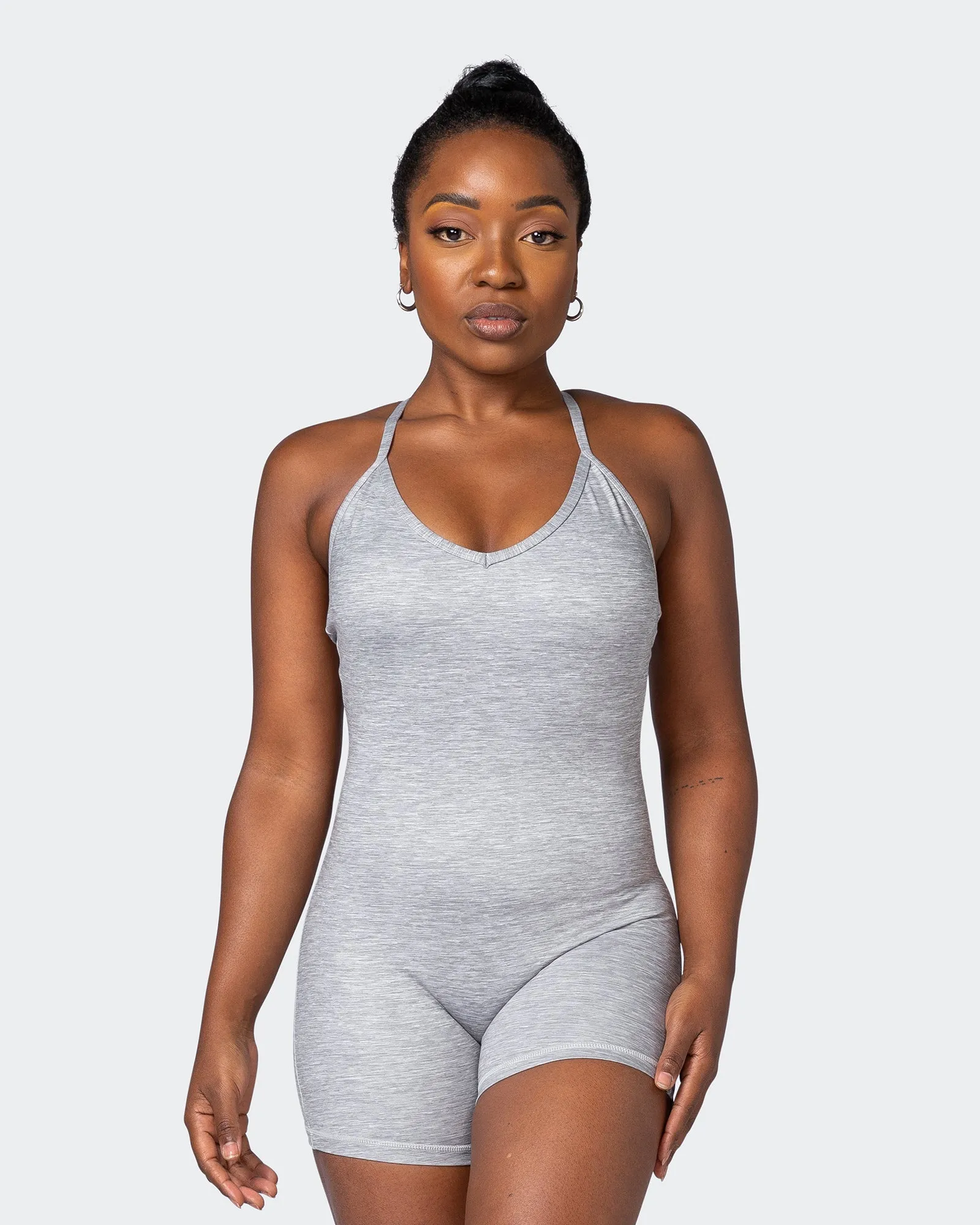 Game Changer One Piece - Quiet Grey Marl sold by Muscle Nation
