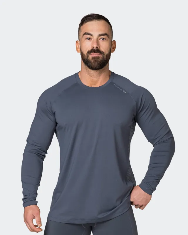 Reflective Long Sleeve Top - Thunder sold by Muscle Nation