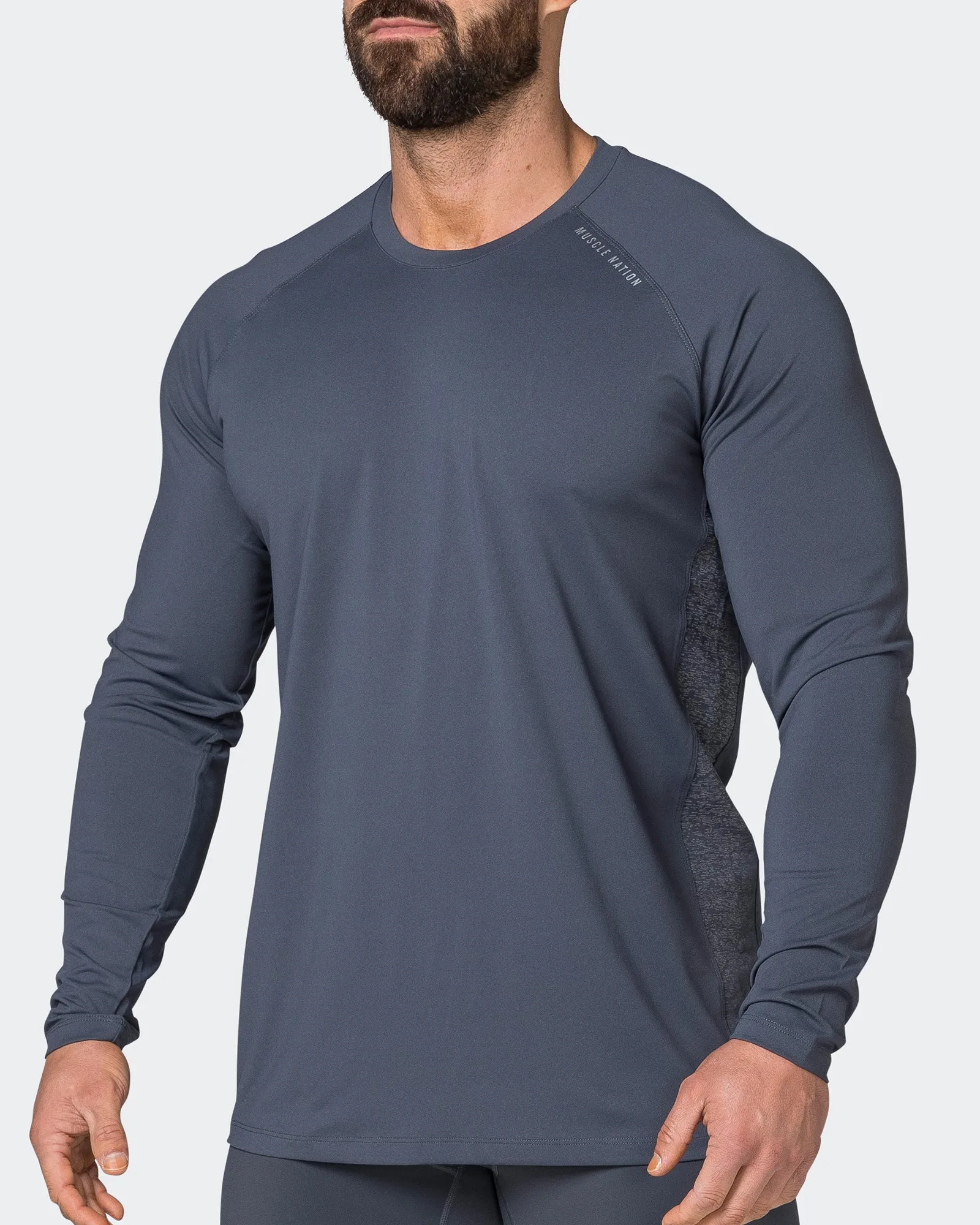 Reflective Long Sleeve Top - Thunder sold by Muscle Nation product image thumbnail 3