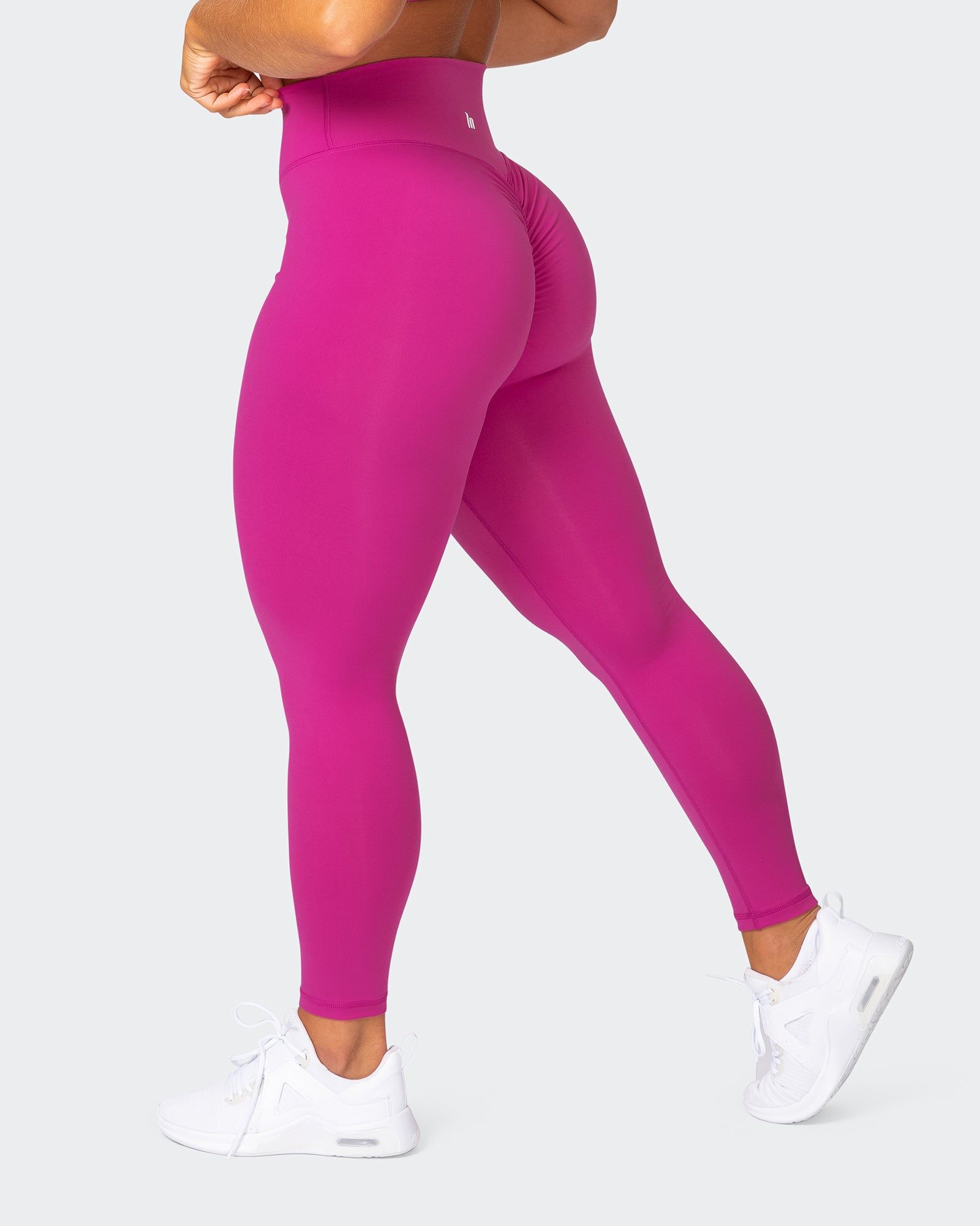 Signature Scrunch Ankle Length Leggings - Very Berry sold by Muscle Nation