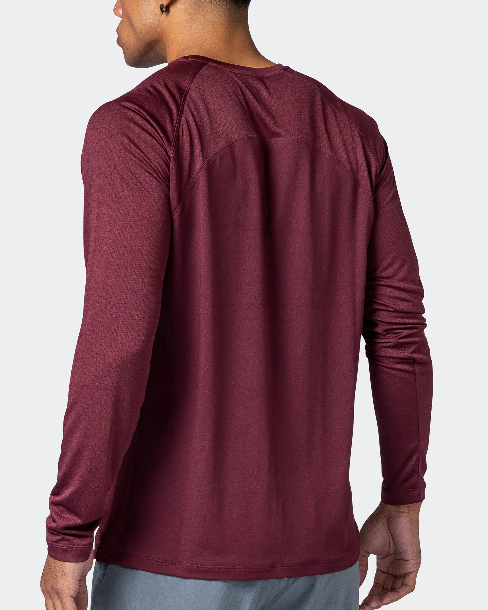 Cross Train Long Sleeve Top - Dark Plum sold by Muscle Nation product image thumbnail 4