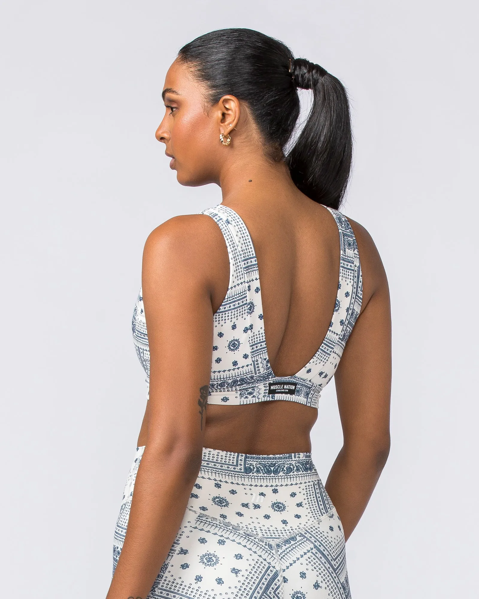 Serenity Bralette - Sahara Paisley Print sold by Muscle Nation product image thumbnail 5
