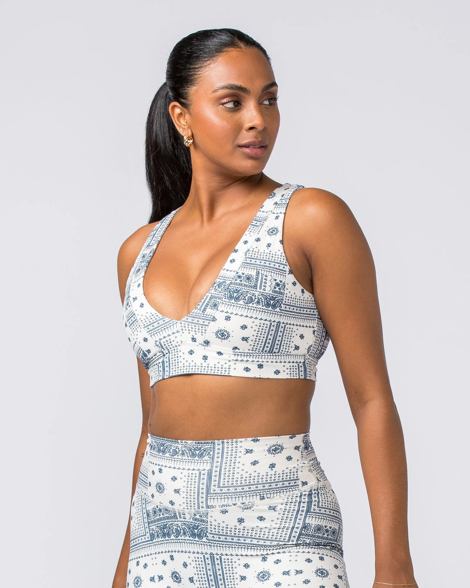 Serenity Bralette - Sahara Paisley Print sold by Muscle Nation product image thumbnail 4