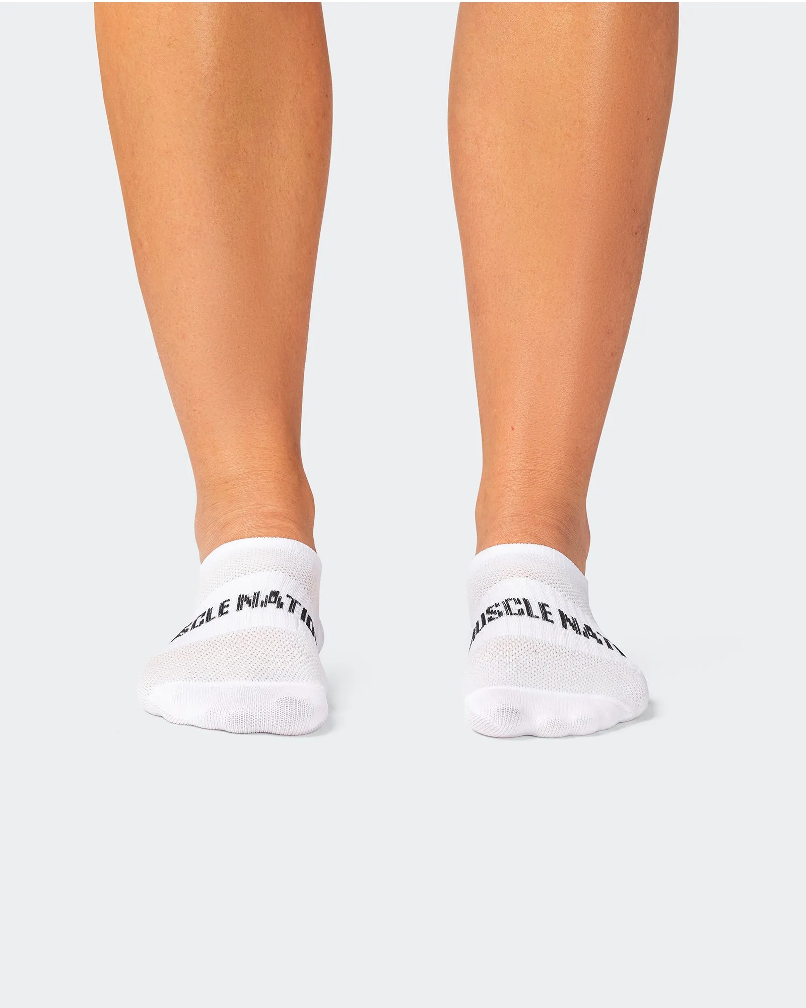 Womens Low Cut No Show Socks - White (2 Pack) sold by Muscle Nation product image thumbnail 2