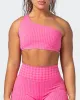 Level Up Bralette - Flamingo Houndstooth Print sold by Muscle Nation