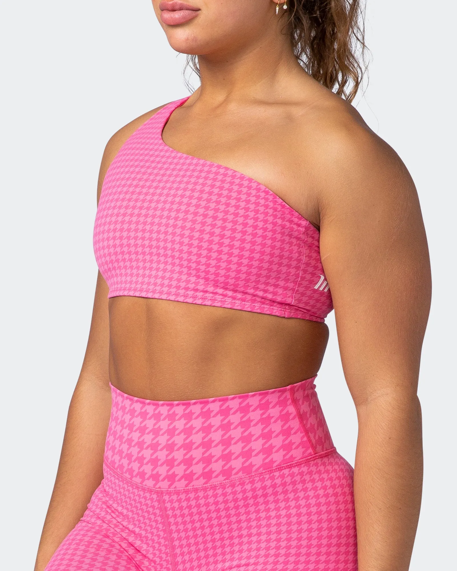 Level Up Bralette - Flamingo Houndstooth Print sold by Muscle Nation product image thumbnail 3