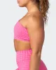 Level Up Bralette - Flamingo Houndstooth Print sold by Muscle Nation
