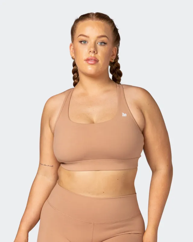 Brace Yourself Bra - Cashew sold by Muscle Nation