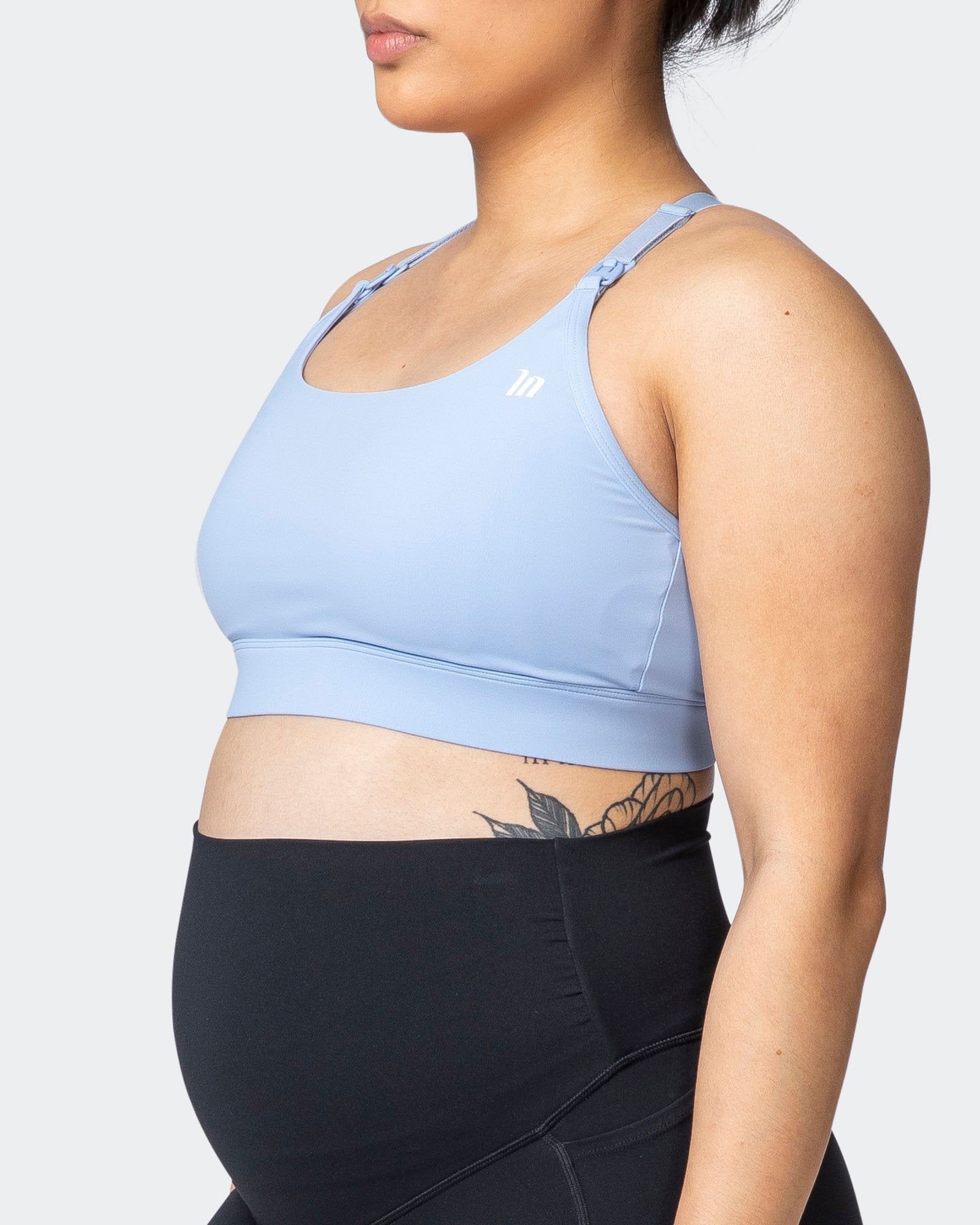 MN Classic Maternity Bra - Cashmere Blue sold by Muscle Nation product image thumbnail 4
