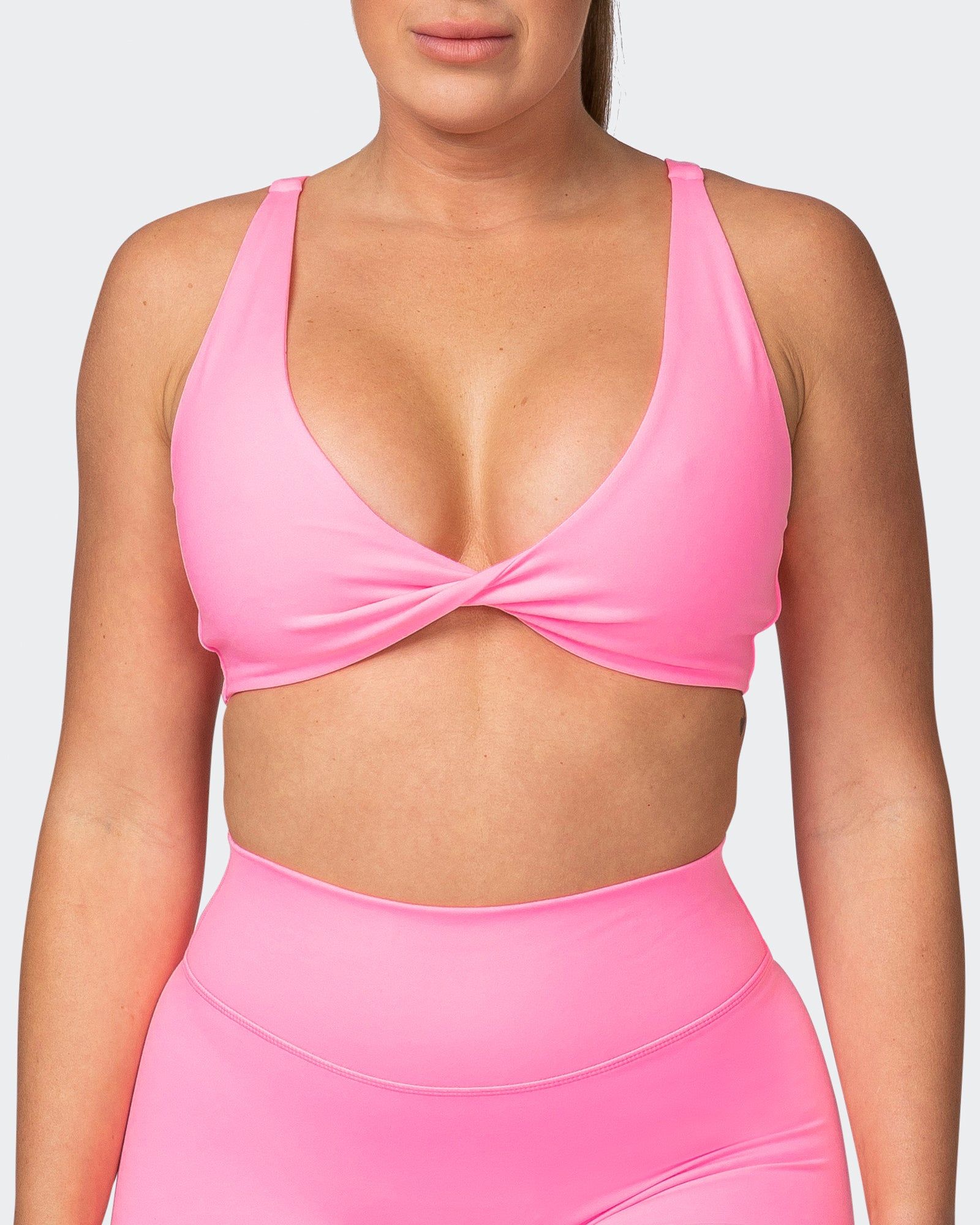 Demi Bralette - Shocking Pink sold by Muscle Nation product image thumbnail 2