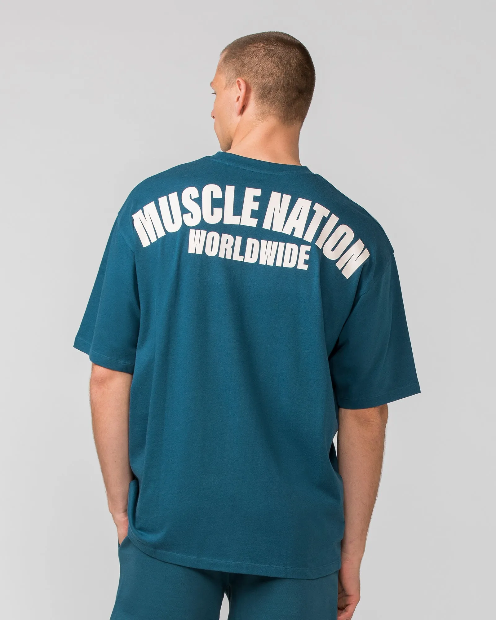 Classic Oversized Tee - Tidal Teal sold by Muscle Nation product image thumbnail 5
