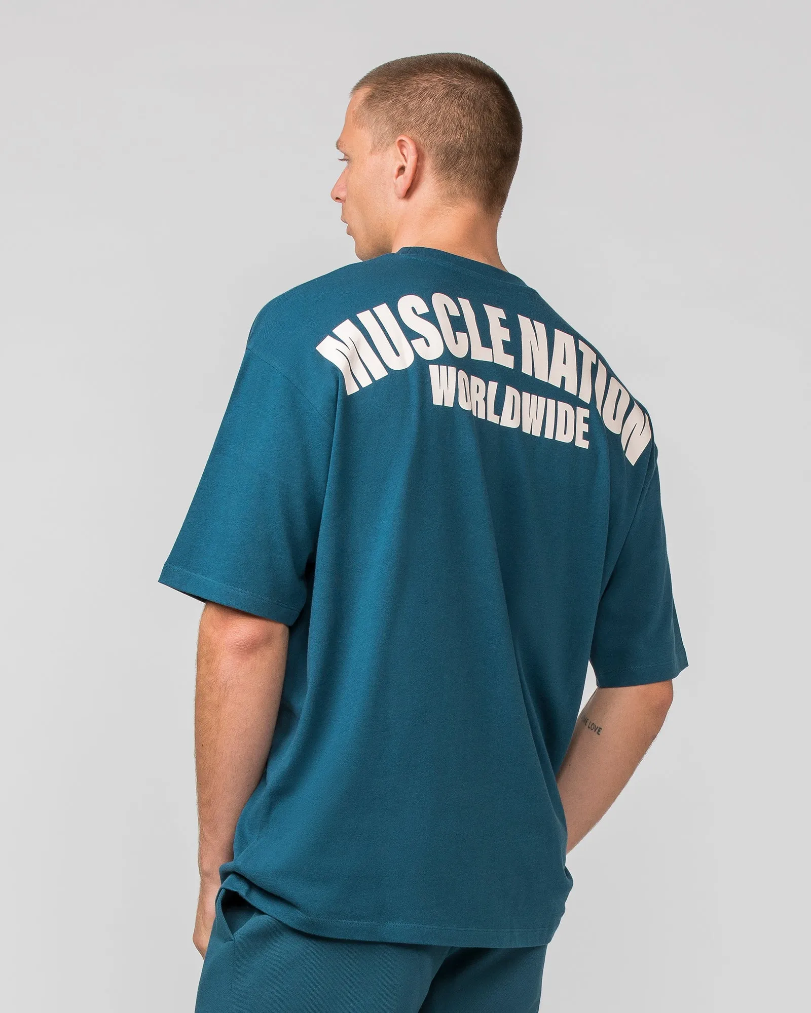 Classic Oversized Tee - Tidal Teal sold by Muscle Nation product image thumbnail 4