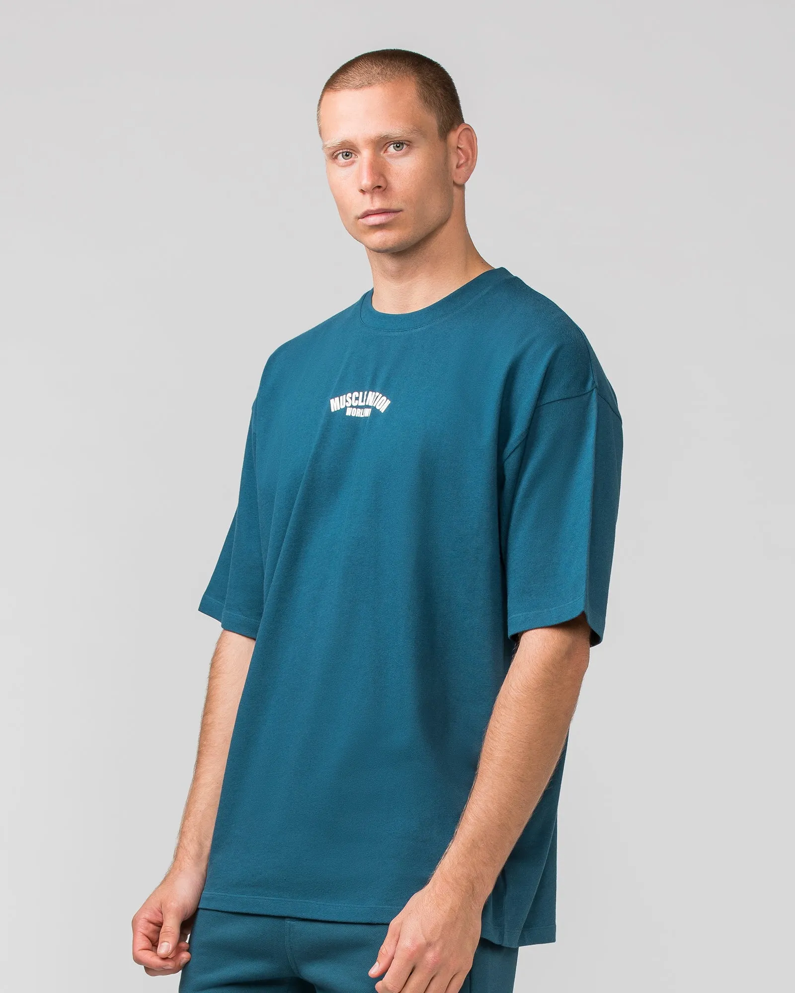 Classic Oversized Tee - Tidal Teal sold by Muscle Nation product image thumbnail 3
