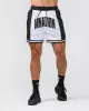 Fadeaway 5'' Basketball Shorts - White /Black sold by Muscle Nation